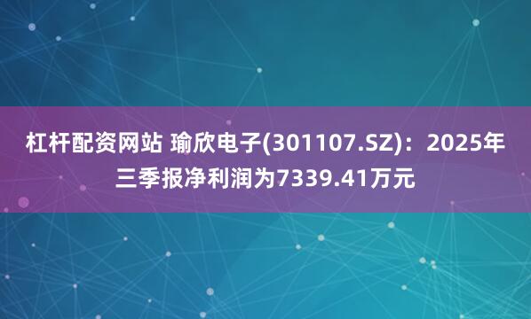 杠杆配资网站 瑜欣电子(301107.SZ)：2025年三季报净利润为7339.41万元